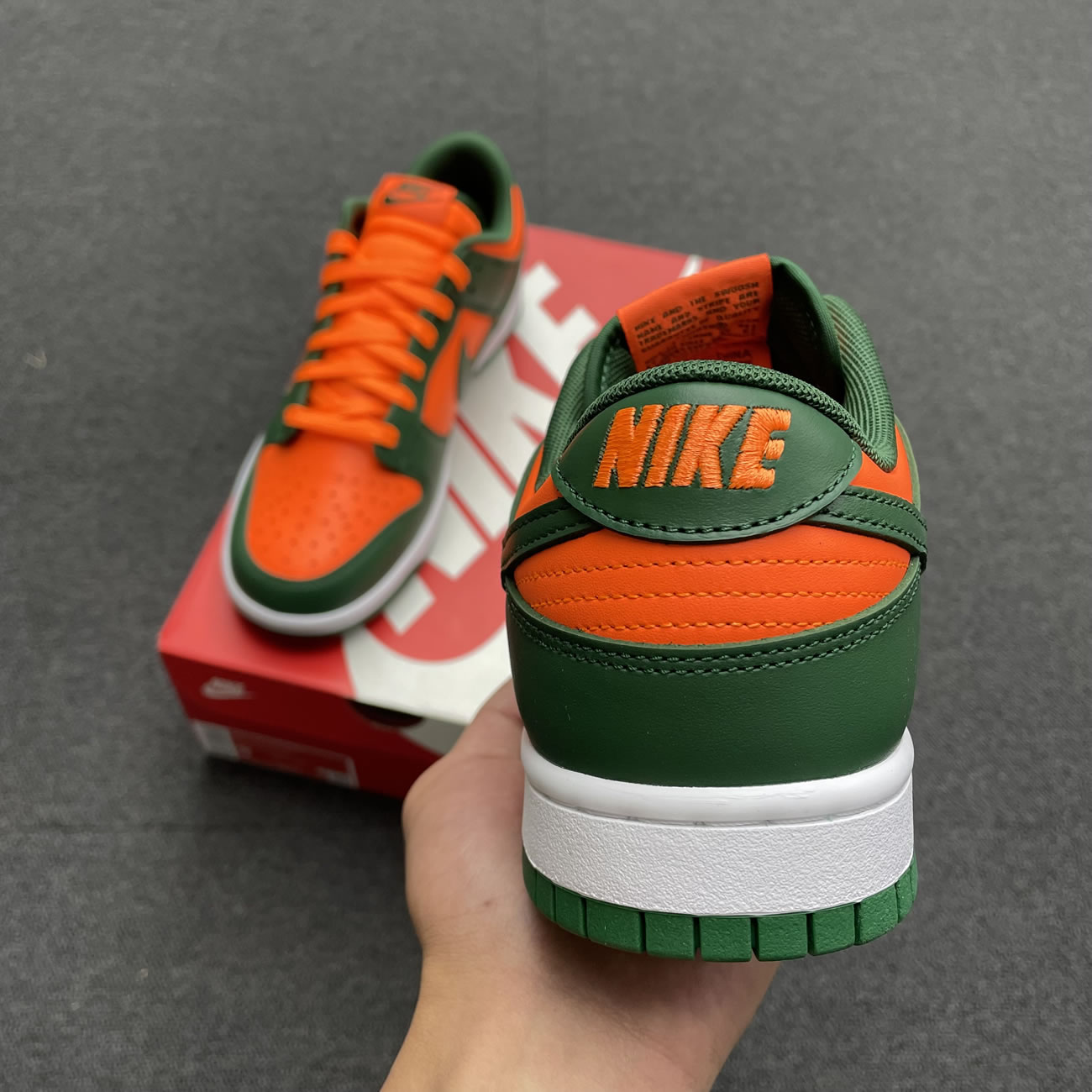 Nike Dunk Low Miami Hurricanes Dd1391 300 (6) - newkick.app